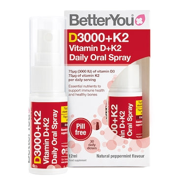 BetterYou | DLux+ 3000 Vitamin D+K2 Daily Oral Spray 3x 12ml