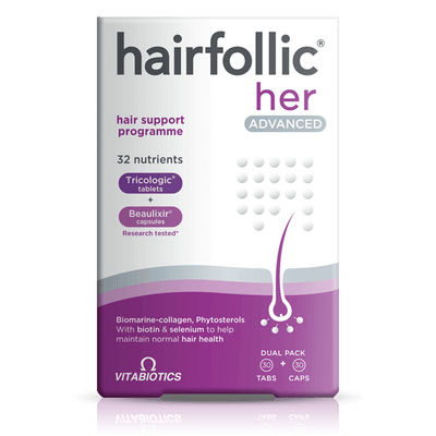 Hairfollic Her Advanced | 30 Tablets/30 Capsules Combination