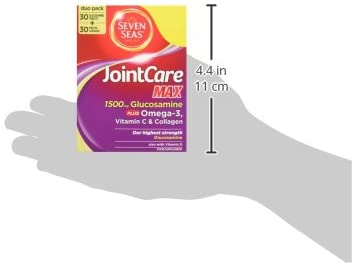 Seven Seas | Joint Care Max | Glucosamine Tablets + Omega-3 & Collagen | 1x 60 Duo Pack