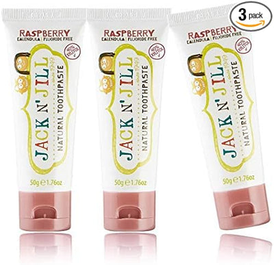 Copy of Jack N' Jill Natural Toothpaste | Raspberry  Flavour | 3 pack x50g