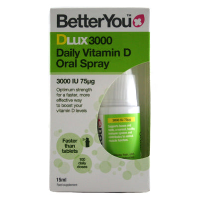 BetterYou DLux 3000 Vitamin D Daily Oral Spray Bundle 2 x 15ml