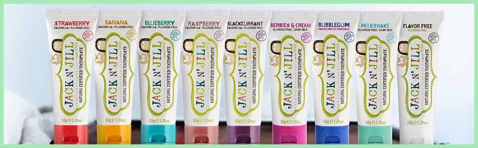 Copy of Jack N' Jill Natural Toothpaste | Raspberry  Flavour | 3 pack x50g