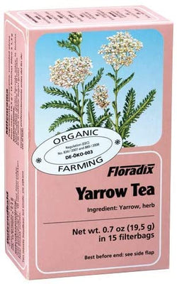 Floradix | Yarrow Organic Herbal Tea | 15 Bag's x Pack of 4 | by Salus